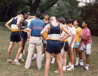 CHS XC 1988 -- lunch Adam, Joe Trautwein