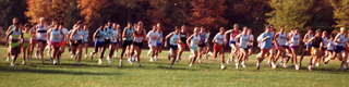 Shore AC XC 1990 start at Holmdel Park