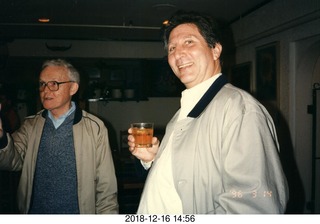 AMPS Dick Frenkiel dinner + Dick with telephone finger award