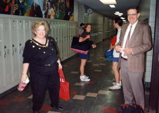 CHS math day 1994 -- Edna Katz, Joe Bintner