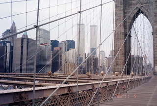 NYC Brooklyn Bridge and World Trade Center
