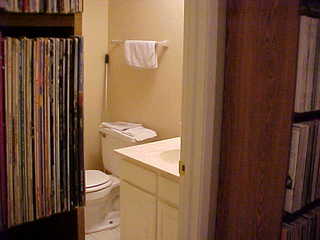 Tom Grey walking down stairs outside Design Computation