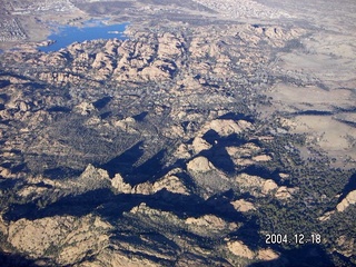 aerial -- lakes near Prescott