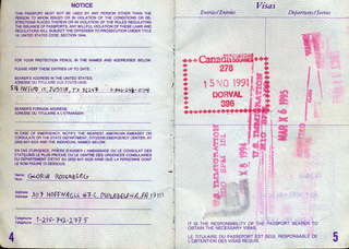 7 5ks. oldpassport 4-5 visas