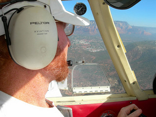 Adam flying N4372J over North Rim