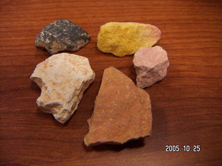 Five rocks from bryce canyon