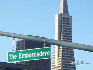 San Francisco, the Embarcadero sign, TransAmerica building