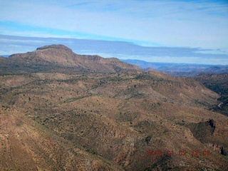aerial -- from Globe to Roosevelt Lake