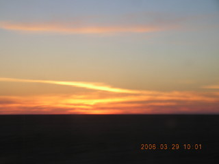 2006 eclipse trip -- Sahara Desert sunset