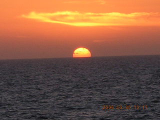 2006 eclipse trip -- sunset on the Mediterranian Sea