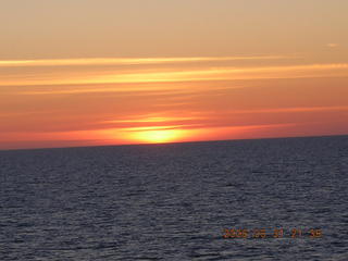 -- sunset at sea