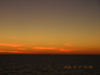 -- sunset at sea
