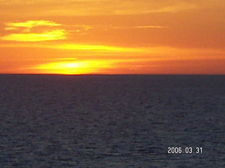 -- sunset at sea