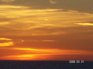 -- sunset at sea
