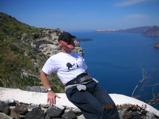 2006 eclipse trip -- Santorini wine-tasting stop -- Adam