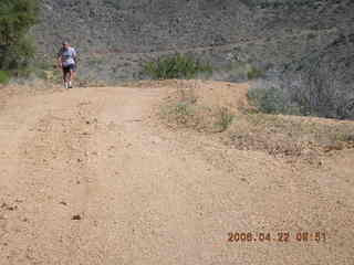 Bagdad -- Coors Lake trail -- Adam running