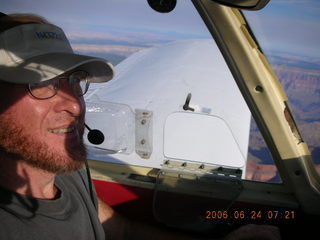 Adam flying over the Grand Canyon