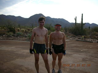 Christian Hissler running at Lost Dog Wash