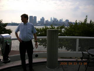 Camden Aquarium -- Philadelphia skyline -- Mike Luddy