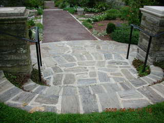 Morris Arboretum -- rose garden steps