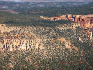 aerial -- Bryce Canyon with clouds