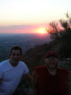 Camelback hike -- sunset -- Nelson