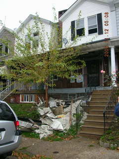 after the fire on Godfrey Avenue
