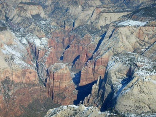 aerial -- Zion National Park -- Angel's Landing and Observation Point