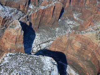aerial -- Zion National Park -- Angel's Landing and Observation Point