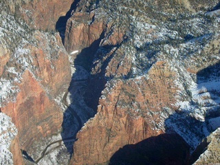 aerial -- Zion National Park -- Angel's Landing area