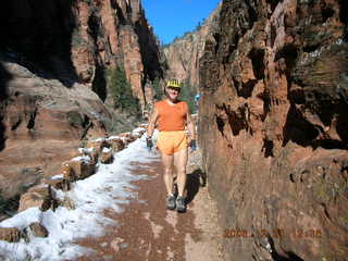 Zion National Park -- slickrock slope -- Adam