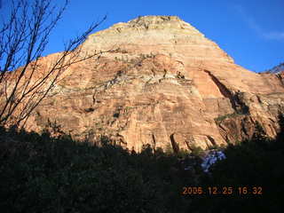 Zion National Park -- sunset coming