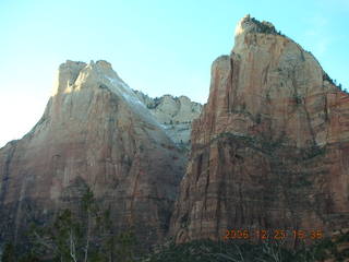 Zion National Park -- patriarchs at sunset