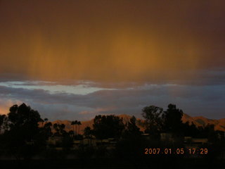 cool sunset from the Green Belt in Scottsdale