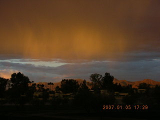 cool sunset from the Green Belt in Scottsdale