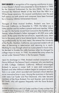 Scottsdale program, Dave Brubeck