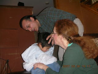 Taliesin West (Frank Lloyd Wright) -- Adam in nifty chair