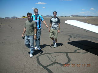 Guilherme, Marcus, Paulo and wing of n4372j