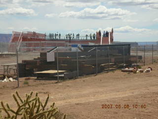 Skywalk at Grand Canyon West seen from bus