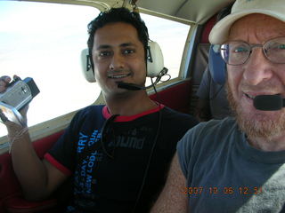 Ashish and Adam flying in N4372J
