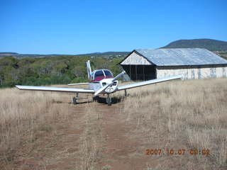 N4372J and shed at Chapman Ranch Airport