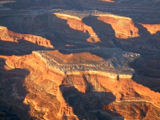 46 6bf. aerial - Orange Cliffs at dawn