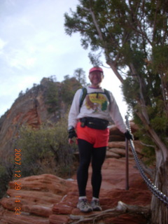 738 6cv. Zion National Park - Angels Landing hike - Adam -  knife edge