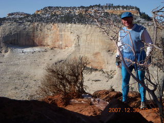 746 6cw. Zion National Park- Observation Point hike - Adam - view from the top