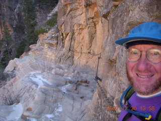 772 6cw. Zion National Park- Hidden Canyon hike- Adam