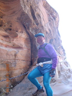 775 6cw. Zion National Park- Hidden Canyon hike - Adam