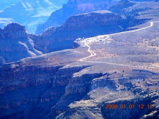 897 6d1. aerial - Grand Canyon West - Guano Point and Skywalk