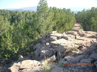 aerial - Pinnacle Peak with its summer-sunrise shadow