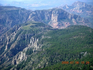 aerial - Canyon between Flagstaff and Sedona