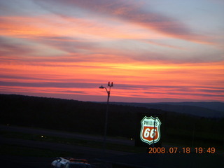 Bryce Canyon - sunset at Bryce Point - glowing peaks